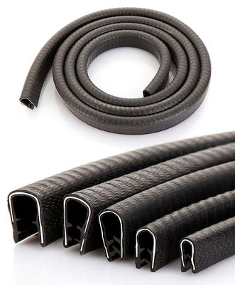 Water Resistant Clip on U Profile Rubber Seal Foam Bulb Glass Edge Trim for Car Door